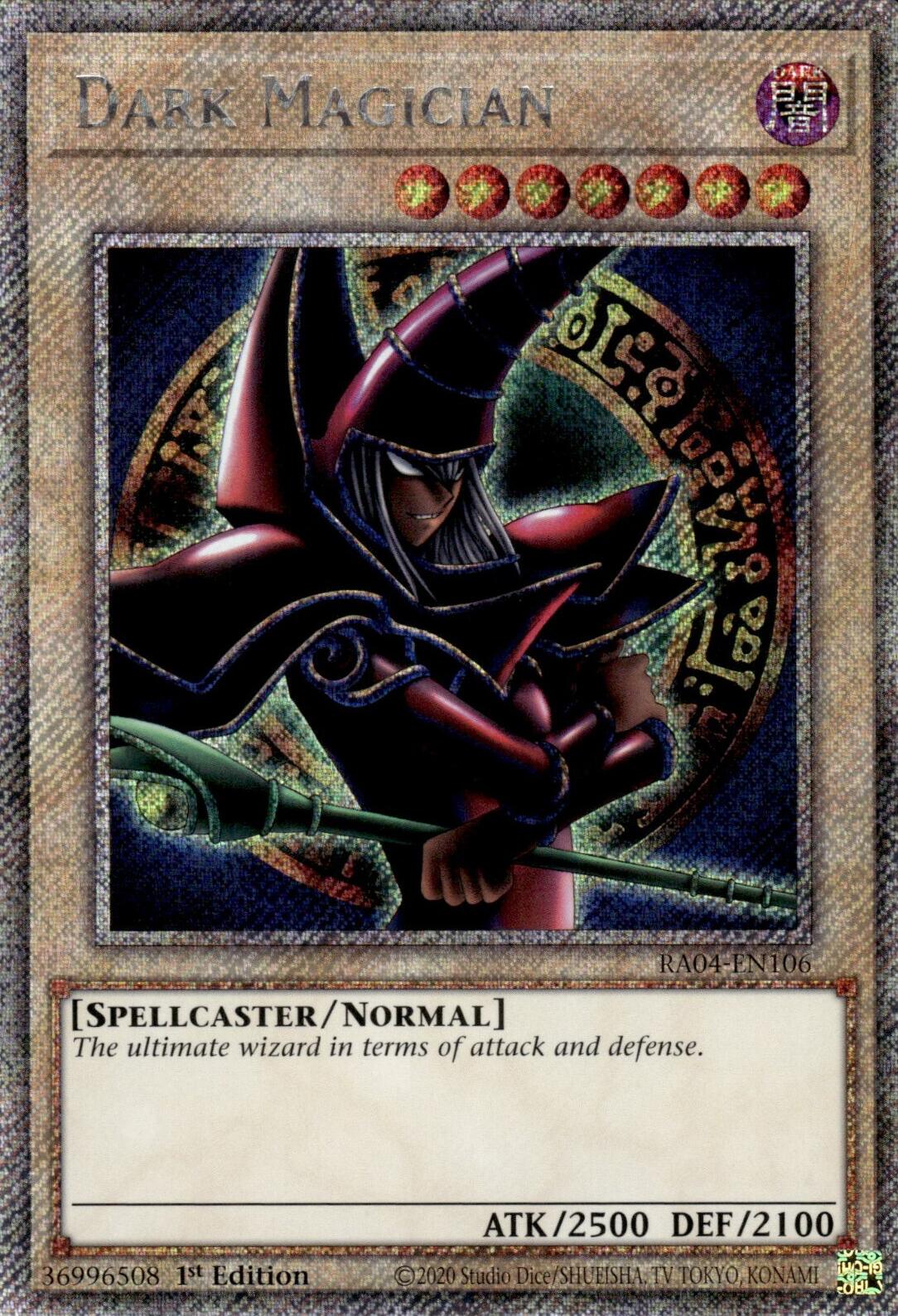 Dark Magician (Arkana) [RA04-EN106] Platinum Secret Rare | Galaxy Games LLC