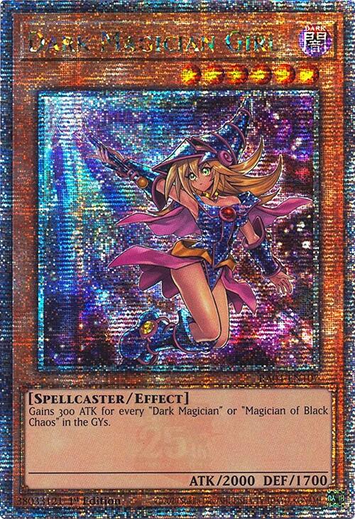 Dark Magician Girl (7th Art) [RA04-EN107] Quarter Century Secret Rare | Galaxy Games LLC