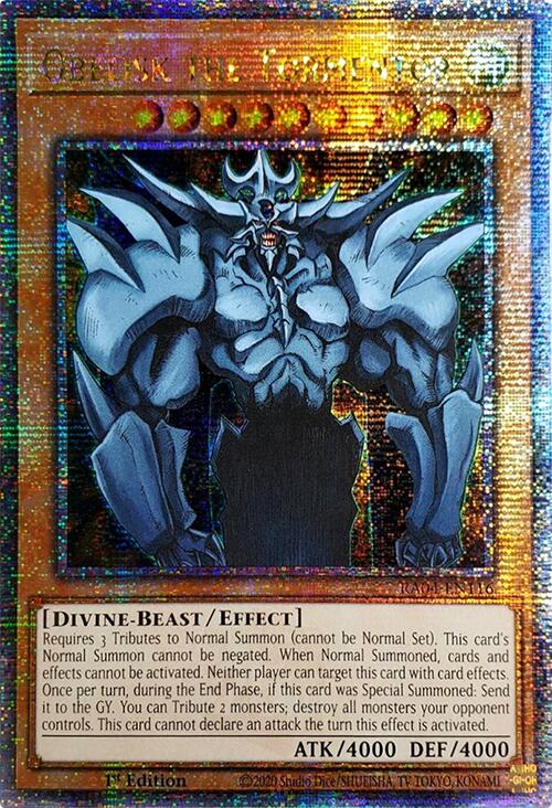 Obelisk the Tormentor [RA04-EN116] Quarter Century Secret Rare | Galaxy Games LLC