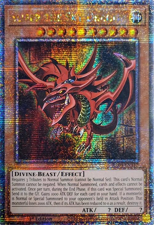 Slifer the Sky Dragon [RA04-EN117] Quarter Century Secret Rare | Galaxy Games LLC