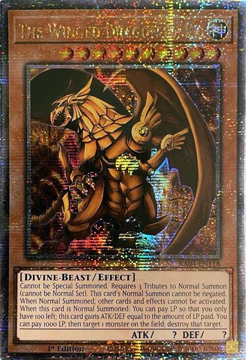 The Winged Dragon of Ra [RA04-EN118] Quarter Century Secret Rare | Galaxy Games LLC