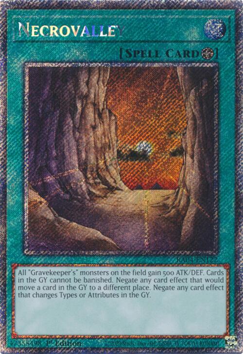 Necrovalley [RA04-EN122] Platinum Secret Rare | Galaxy Games LLC