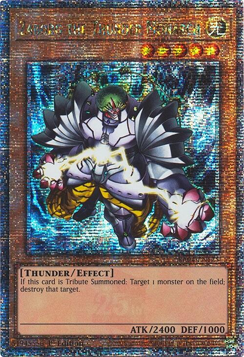 Zaborg the Thunder Monarch [RA04-EN125] Quarter Century Secret Rare | Galaxy Games LLC