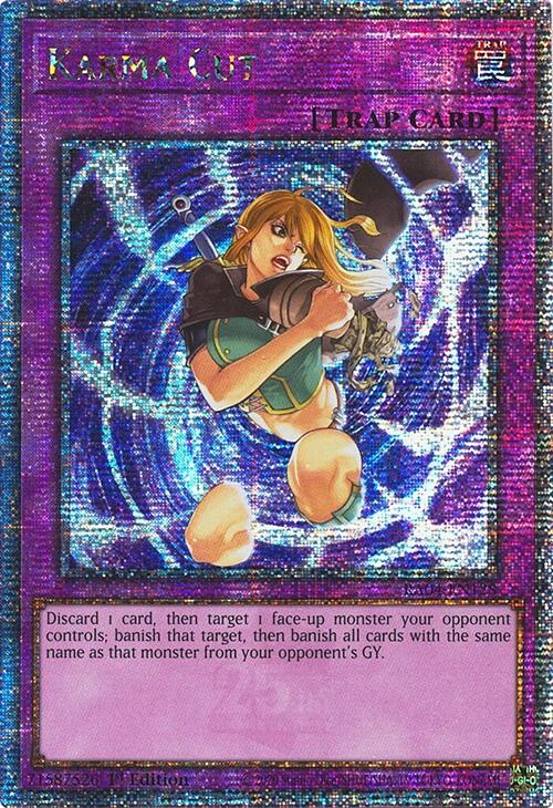 Karma Cut [RA04-EN128] Quarter Century Secret Rare | Galaxy Games LLC
