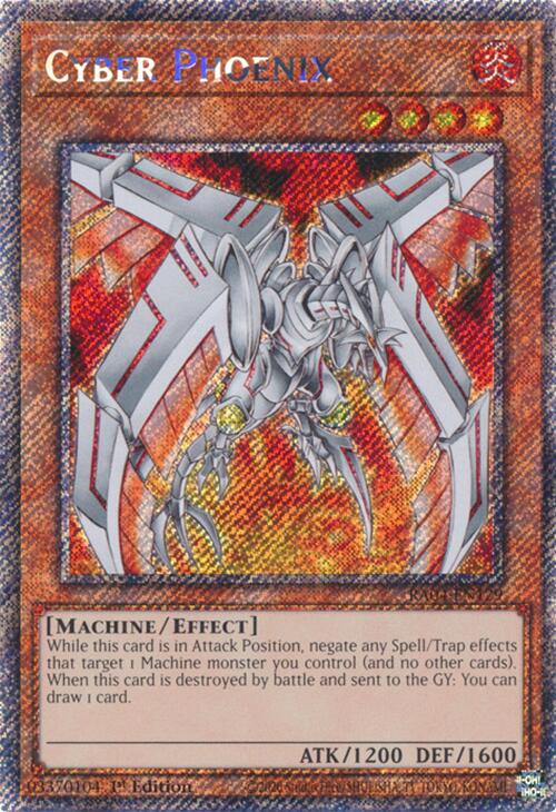 Cyber Phoenix [RA04-EN129] Platinum Secret Rare | Galaxy Games LLC
