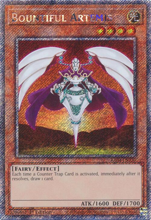 Bountiful Artemis [RA04-EN130] Platinum Secret Rare | Galaxy Games LLC