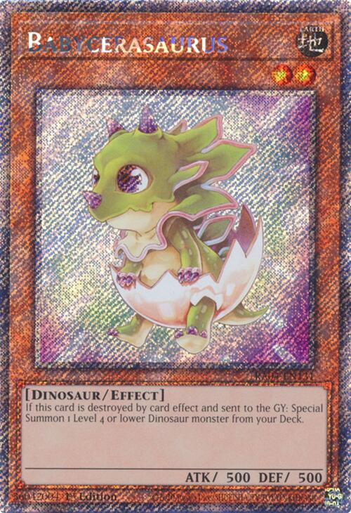 Babycerasaurus [RA04-EN131] Platinum Secret Rare | Galaxy Games LLC