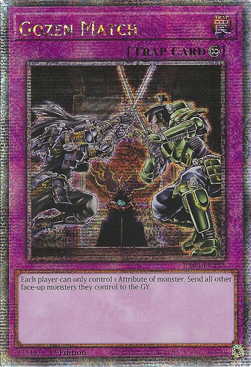 Gozen Match [RA04-EN134] Quarter Century Secret Rare | Galaxy Games LLC