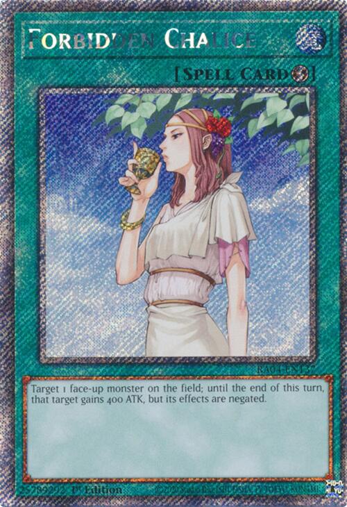 Forbidden Chalice [RA04-EN137] Platinum Secret Rare | Galaxy Games LLC