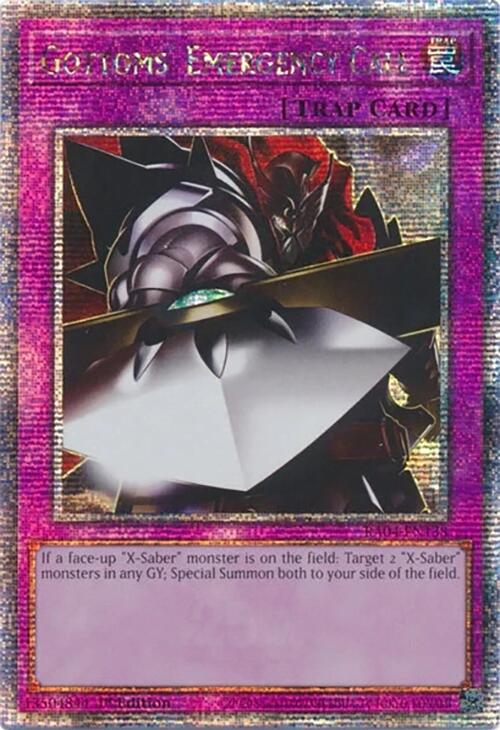 Gottoms' Emergency Call [RA04-EN138] Quarter Century Secret Rare | Galaxy Games LLC