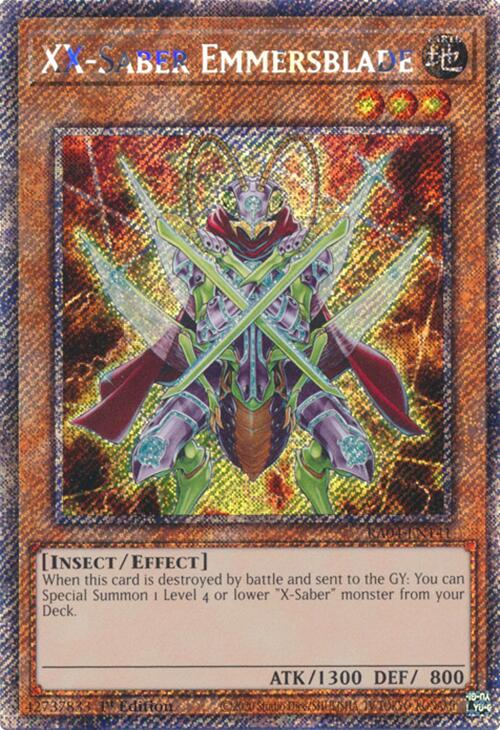 XX-Saber Emmersblade [RA04-EN141] Platinum Secret Rare | Galaxy Games LLC