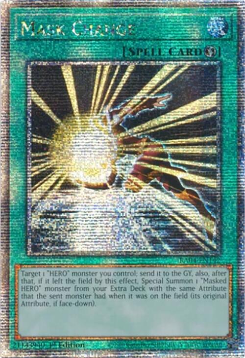 Mask Change [RA04-EN142] Quarter Century Secret Rare | Galaxy Games LLC