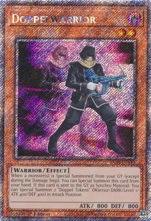 Doppelwarrior [RA04-EN147] Platinum Secret Rare | Galaxy Games LLC