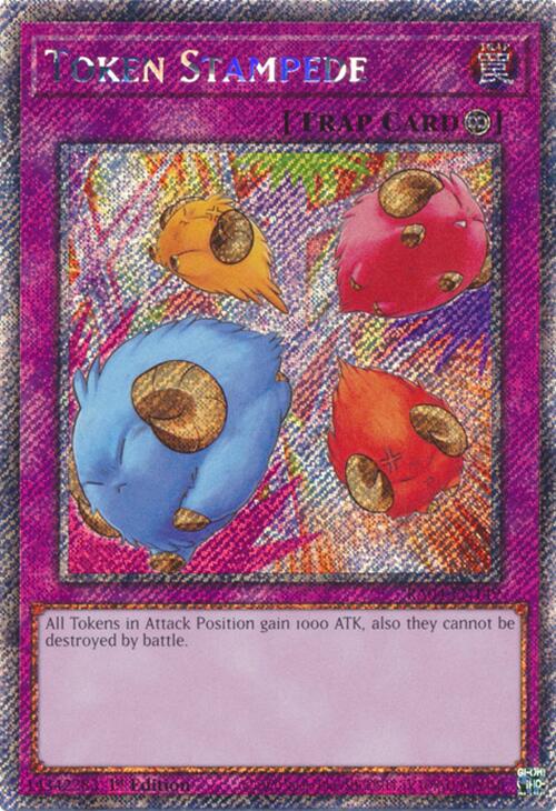 Token Stampede [RA04-EN149] Platinum Secret Rare | Galaxy Games LLC