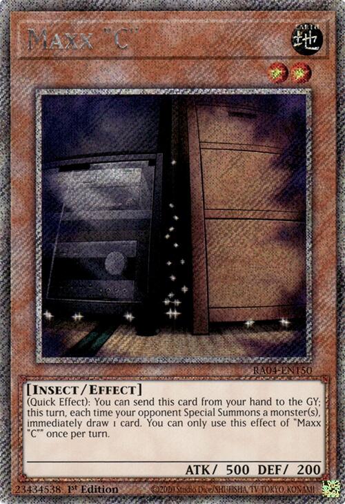 Maxx "C" [RA04-EN150] Platinum Secret Rare | Galaxy Games LLC