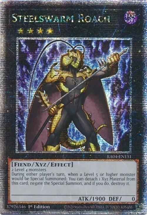 Steelswarm Roach [RA04-EN151] Quarter Century Secret Rare | Galaxy Games LLC