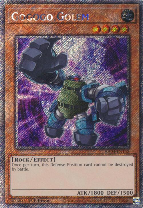 Gogogo Golem [RA04-EN152] Platinum Secret Rare | Galaxy Games LLC
