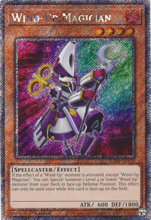 Wind-Up Magician [RA04-EN153] Platinum Secret Rare | Galaxy Games LLC