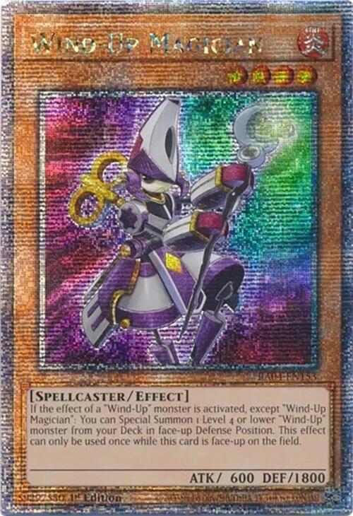 Wind-Up Magician [RA04-EN153] Quarter Century Secret Rare | Galaxy Games LLC