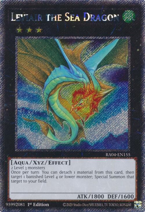 Leviair the Sea Dragon [RA04-EN155] Platinum Secret Rare | Galaxy Games LLC