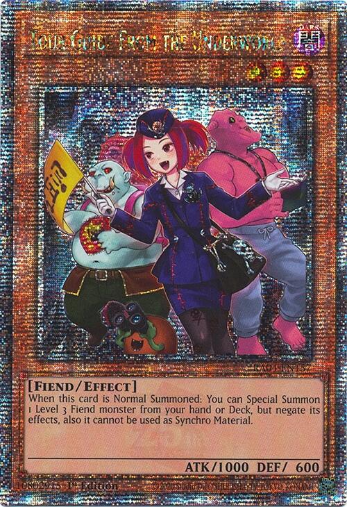 Tour Guide from the Underworld (Alternate Art) [RA04-EN157] Quarter Century Secret Rare | Galaxy Games LLC