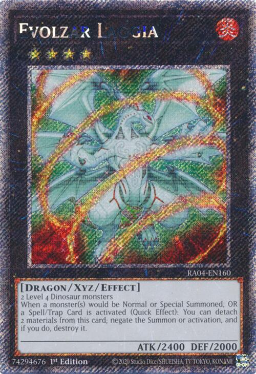 Evolzar Laggia [RA04-EN160] Platinum Secret Rare | Galaxy Games LLC