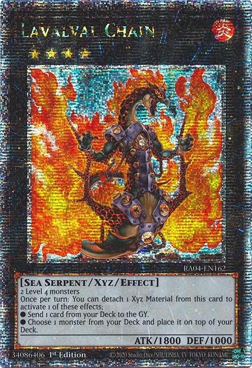 Lavalval Chain [RA04-EN162] Quarter Century Secret Rare | Galaxy Games LLC