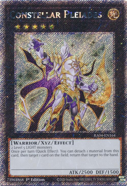 Constellar Pleiades [RA04-EN164] Platinum Secret Rare | Galaxy Games LLC