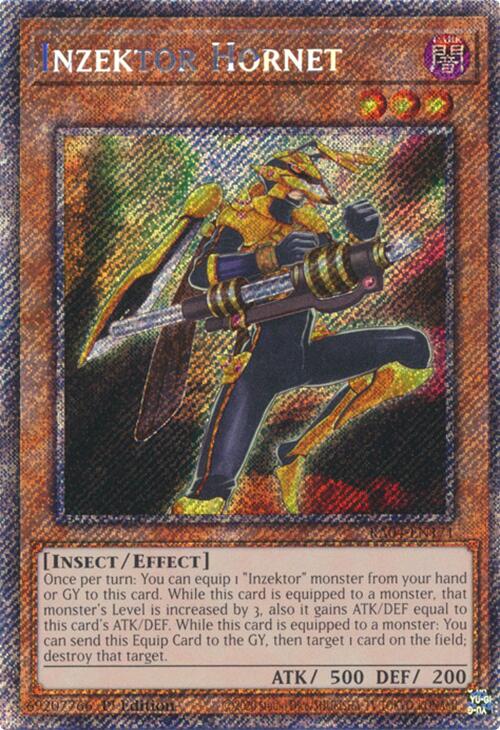 Inzektor Hornet [RA04-EN171] Platinum Secret Rare | Galaxy Games LLC