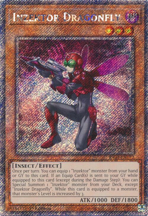Inzektor Dragonfly [RA04-EN172] Platinum Secret Rare | Galaxy Games LLC
