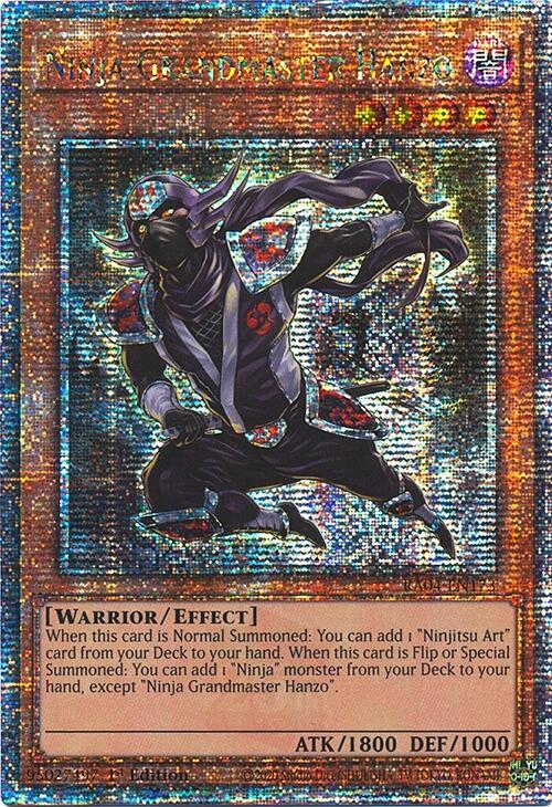 Ninja Grandmaster Hanzo [RA04-EN173] Quarter Century Secret Rare | Galaxy Games LLC