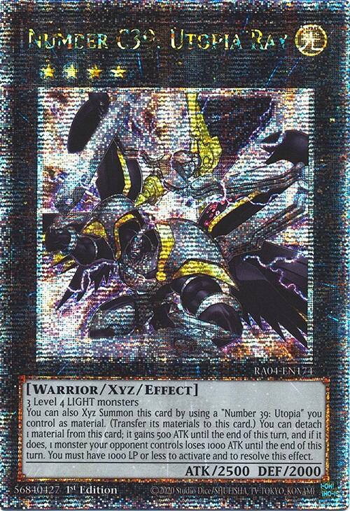 Number C39: Utopia Ray [RA04-EN174] Quarter Century Secret Rare | Galaxy Games LLC