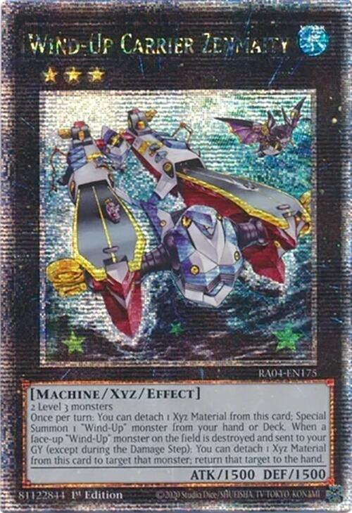 Wind-Up Carrier Zenmaity [RA04-EN175] Quarter Century Secret Rare | Galaxy Games LLC