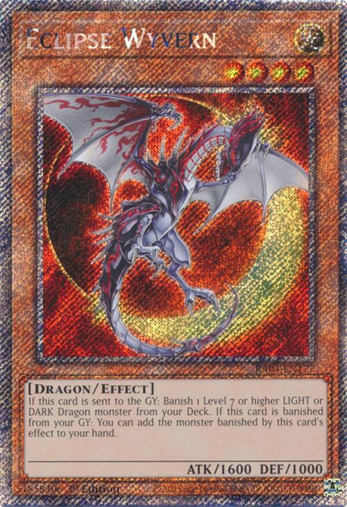 Eclipse Wyvern [RA04-EN177] Platinum Secret Rare | Galaxy Games LLC
