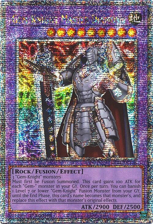 Gem-Knight Master Diamond [RA04-EN178] Quarter Century Secret Rare | Galaxy Games LLC