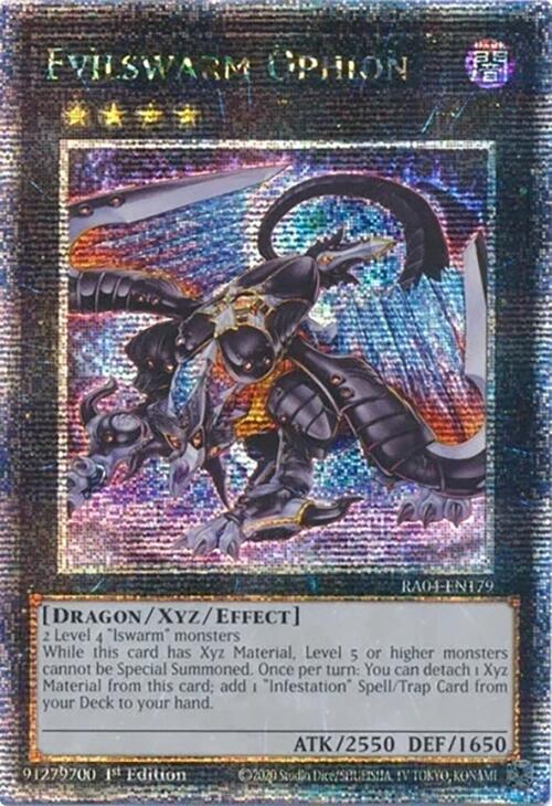 Evilswarm Ophion [RA04-EN179] Quarter Century Secret Rare | Galaxy Games LLC