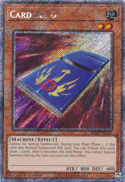 Cardcar D [RA04-EN181] Platinum Secret Rare | Galaxy Games LLC