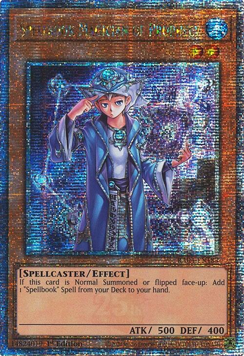 Spellbook Magician of Prophecy [RA04-EN183] Quarter Century Secret Rare | Galaxy Games LLC