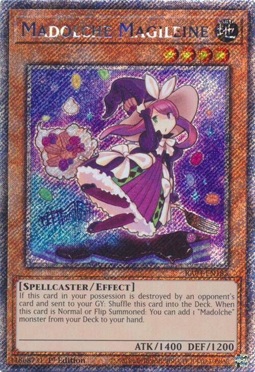 Madolche Magileine [RA04-EN185] Platinum Secret Rare | Galaxy Games LLC