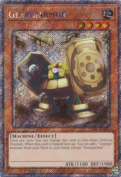 Geargiarmor [RA04-EN187] Platinum Secret Rare | Galaxy Games LLC