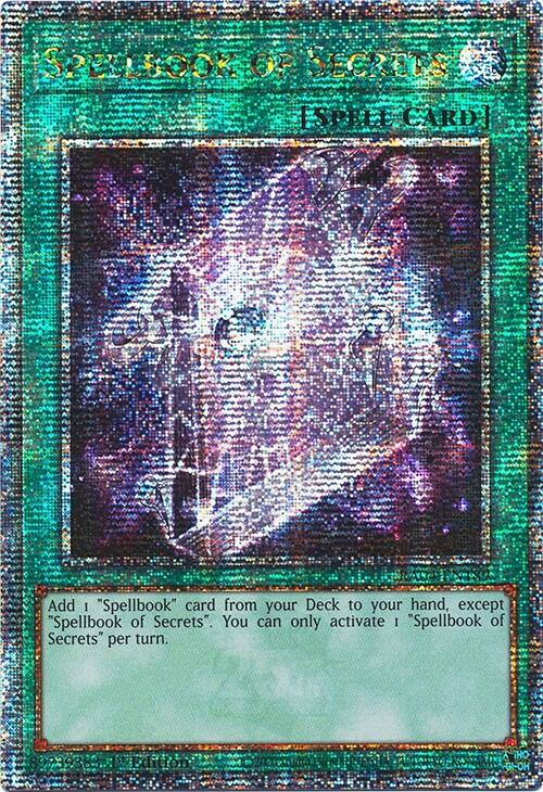 Spellbook of Secrets [RA04-EN189] Quarter Century Secret Rare | Galaxy Games LLC