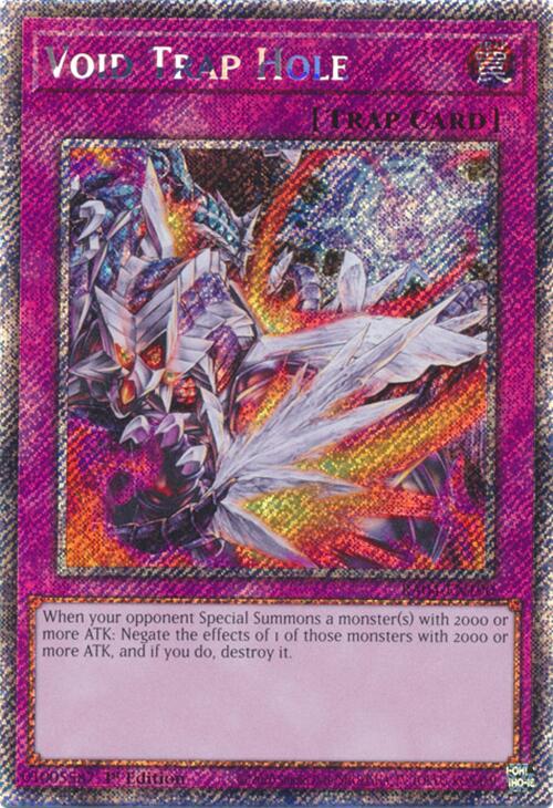 Void Trap Hole [RA04-EN190] Platinum Secret Rare | Galaxy Games LLC
