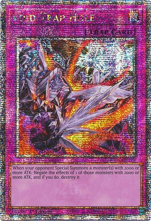 Void Trap Hole [RA04-EN190] Quarter Century Secret Rare | Galaxy Games LLC