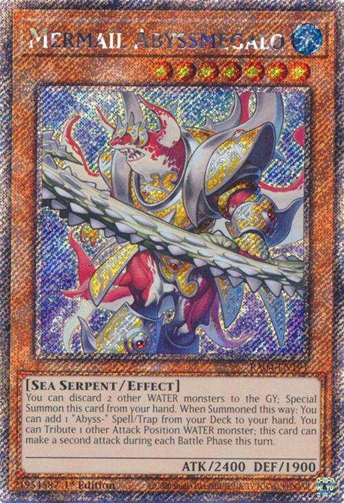 Mermail Abyssmegalo [RA04-EN191] Platinum Secret Rare | Galaxy Games LLC