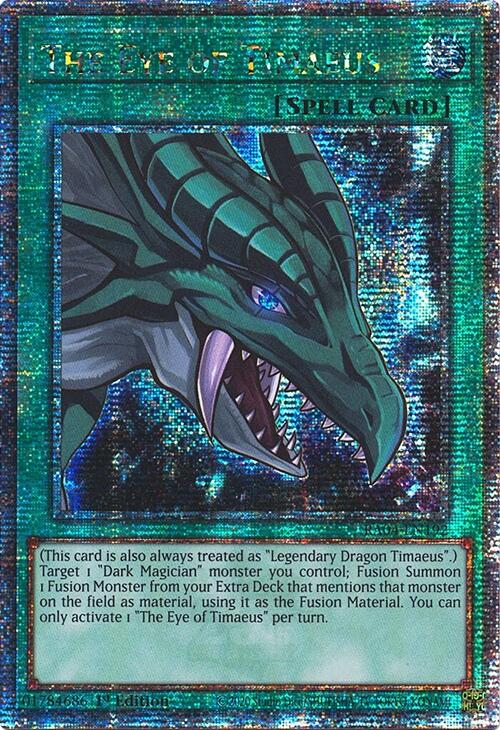 The Eye of Timaeus [RA04-EN192] Quarter Century Secret Rare | Galaxy Games LLC