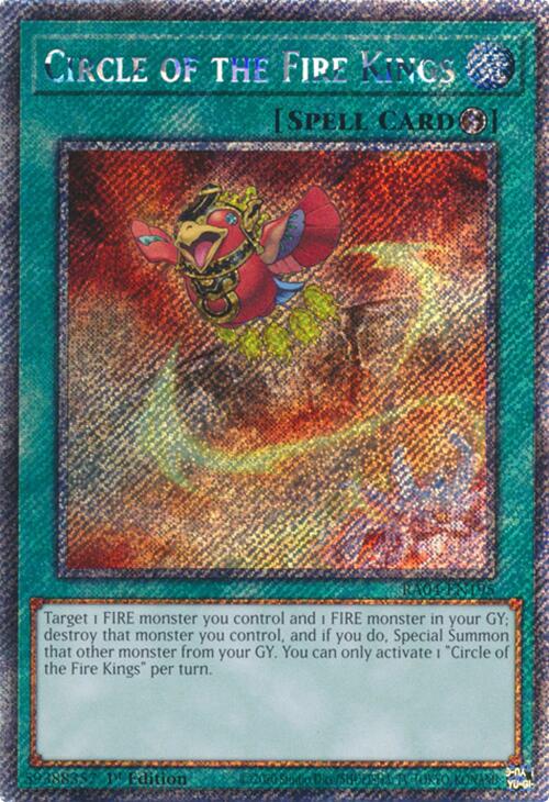 Circle of the Fire Kings [RA04-EN195] Platinum Secret Rare | Galaxy Games LLC