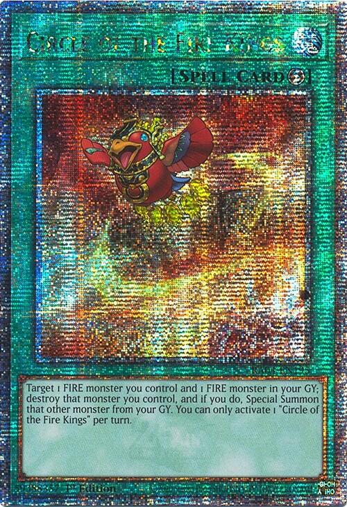 Circle of the Fire Kings [RA04-EN195] Quarter Century Secret Rare | Galaxy Games LLC