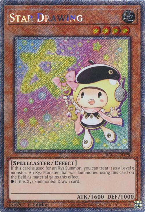 Star Drawing [RA04-EN199] Platinum Secret Rare | Galaxy Games LLC