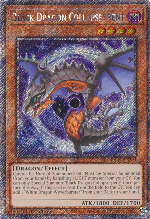 Black Dragon Collapserpent [RA04-EN204] Platinum Secret Rare | Galaxy Games LLC