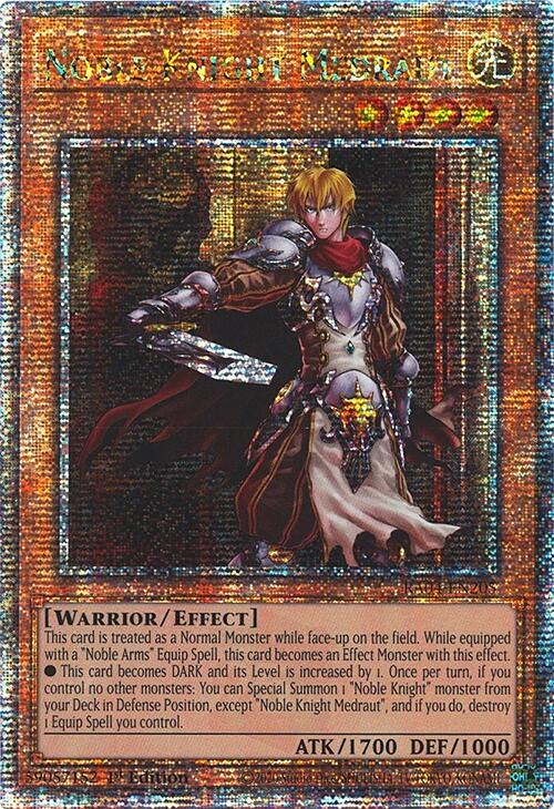 Noble Knight Medraut [RA04-EN205] Quarter Century Secret Rare | Galaxy Games LLC
